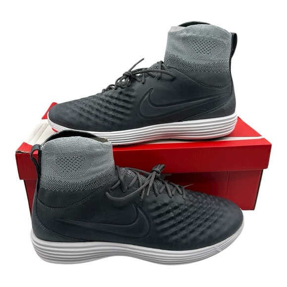 Nike Lunar Magista II FK Flyknit Shoes Mens Sz 13 Dark Grey Sneaker 852614-002‎ main image 14